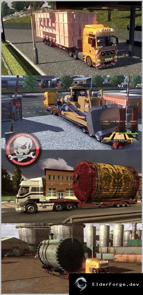 Обложка мода: Special Trailer Pack для Euro Truck Simulator 2 – негабаритные прицепы