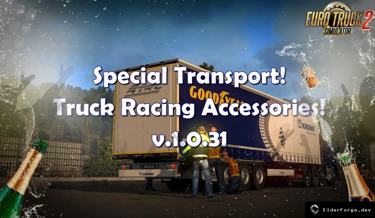 Обложка мода: Special Transport – Krone Profiliner 2017 и новые маршруты для Euro Truck Simulator 2