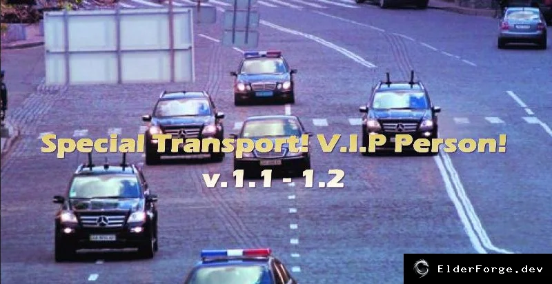 Обложка мода: Special Transport V.I.P Person – пассажирские перевозки в Euro Truck Simulator 2 (v1.2)
