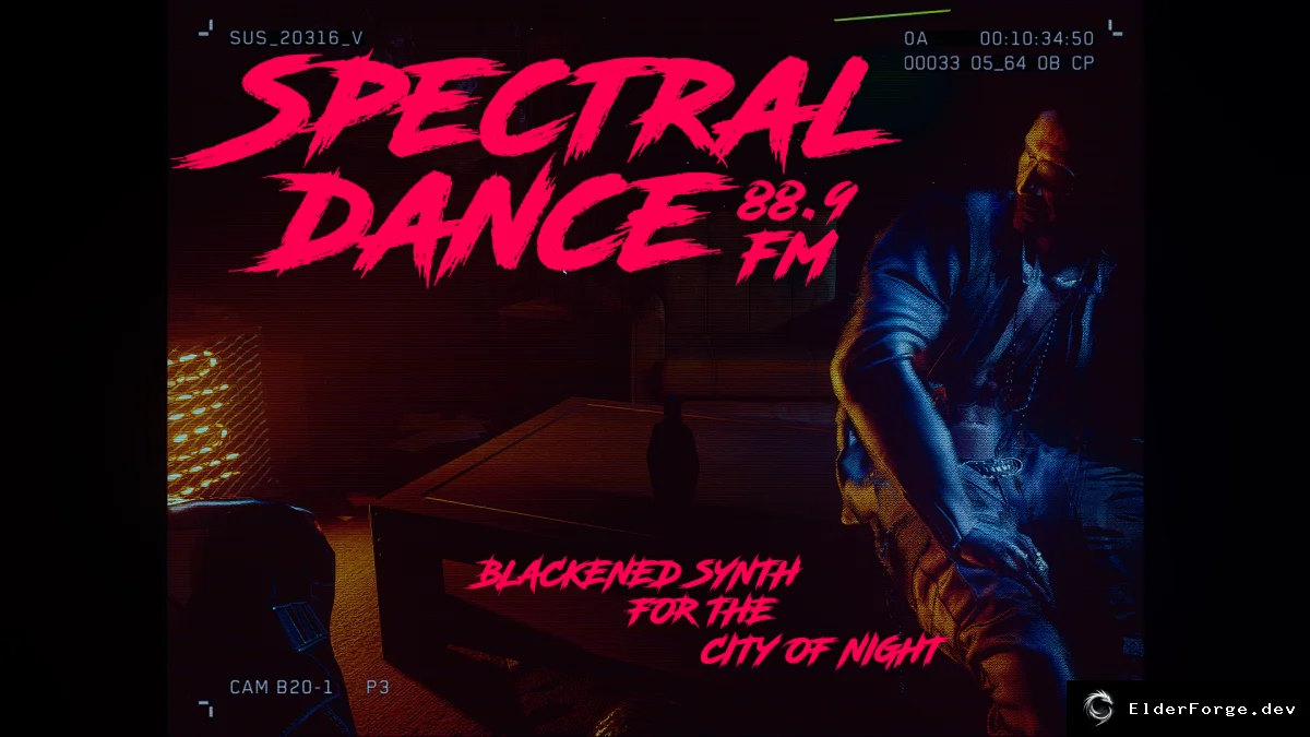 Обложка мода: Spectral Dance FM – мрачные синтезаторные треки в радио CP2077