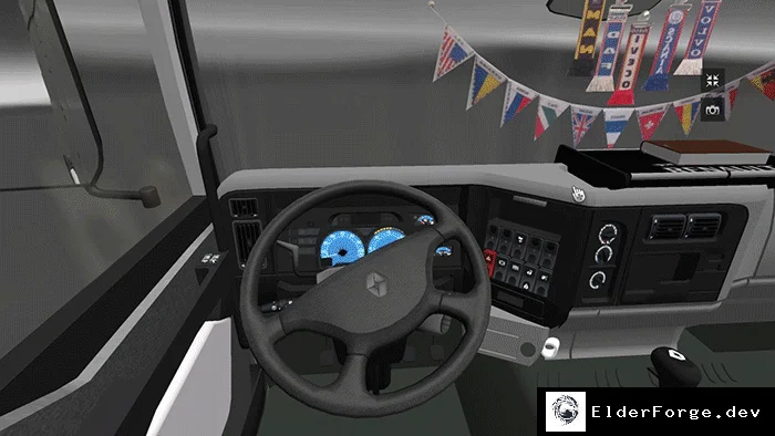 Обложка мода: Старый интерьер Renault Premium для Euro Truck Simulator 2