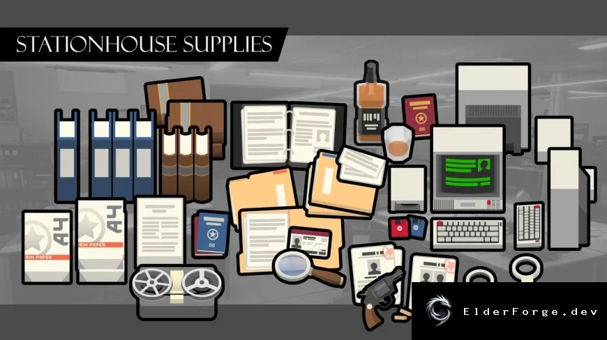 Stationhouse Supplies – набор полицейского реквизита для RimWorld