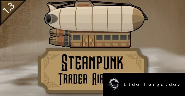 Steampunk: торговые дирижабли для RimWorld