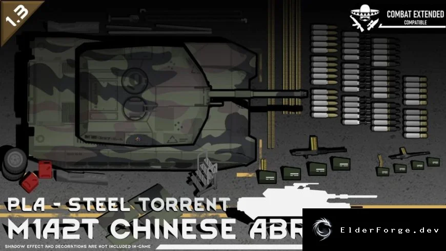 Steel Torrent – добавление китайского Abrams M1A2T в RimWorld