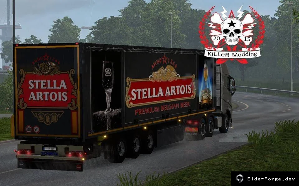 Обложка мода: Stella Artois Trailer для Euro Truck Simulator 2 – автономный прицеп 17 тонн
