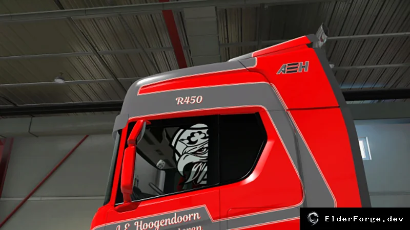 Обложка мода: Стикеры на боковые окна Scania 2016 для Euro Truck Simulator 2
