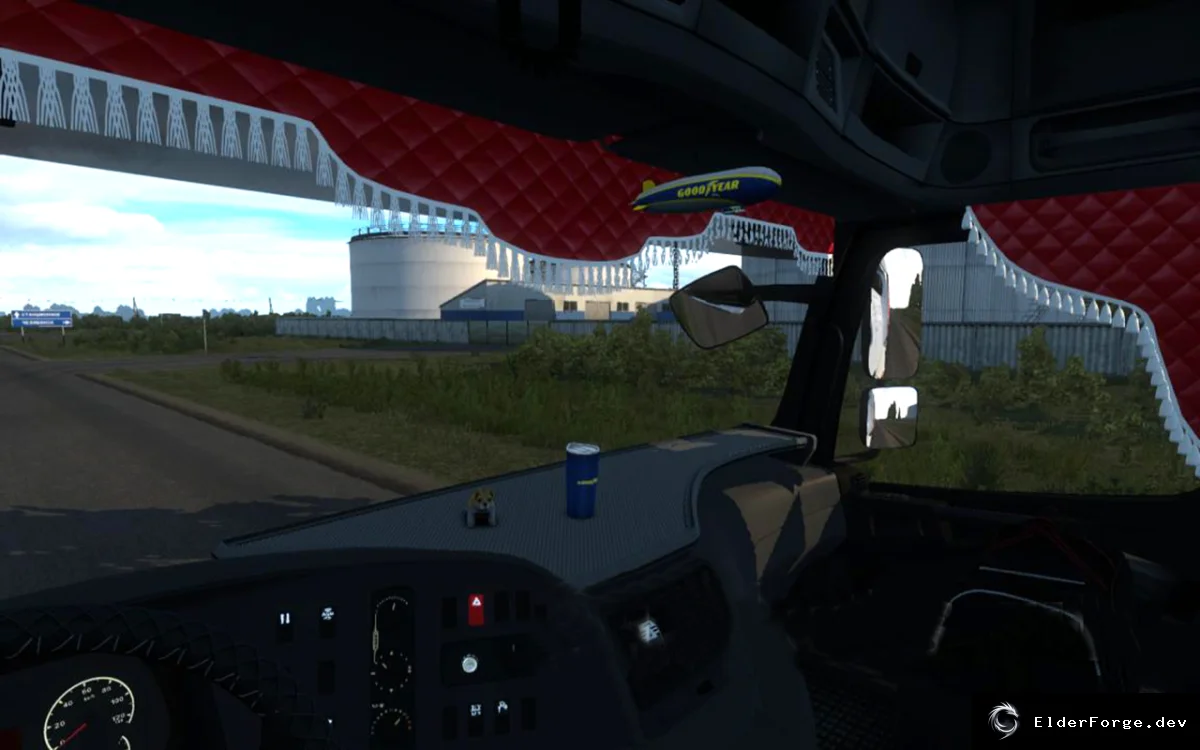 Обложка мода: Шторки без анимации для Камаз 5490/65206 в Euro Truck Simulator 2 (v2.0)