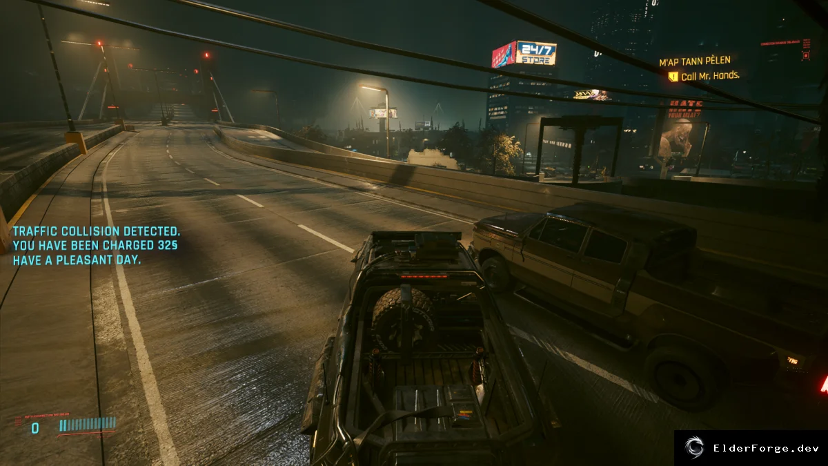 Обложка мода: Штрафы за ДТП в Cyberpunk 2077 — автоматическое взыскание ущерба