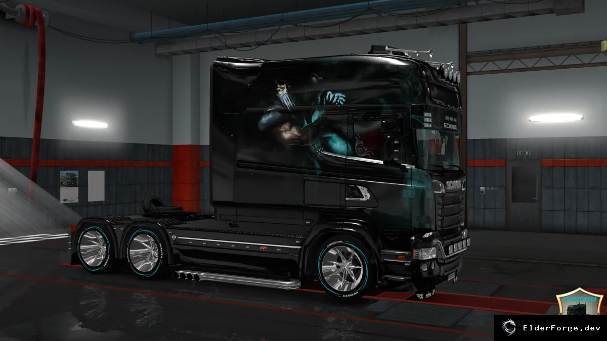 Обложка мода: Subzero Skin for Scania RS Longline – Euro Truck Simulator 2