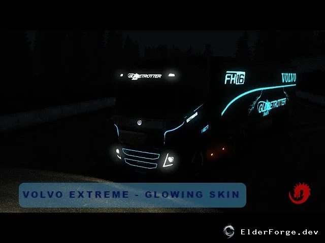 Обложка мода: Светящийся скин для Volvo FH16 2012 в Euro Truck Simulator 2 (ETS2)