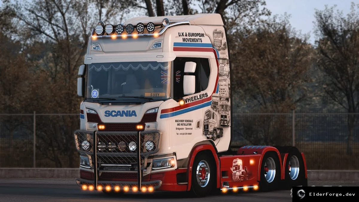 Обложка мода: Светотехника для грузовиков в Euro Truck Simulator 2 – более 70 вариантов