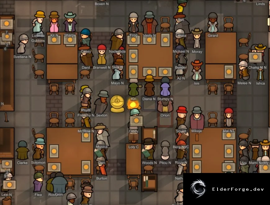 Table Purity – строгий этикет питания в RimWorld