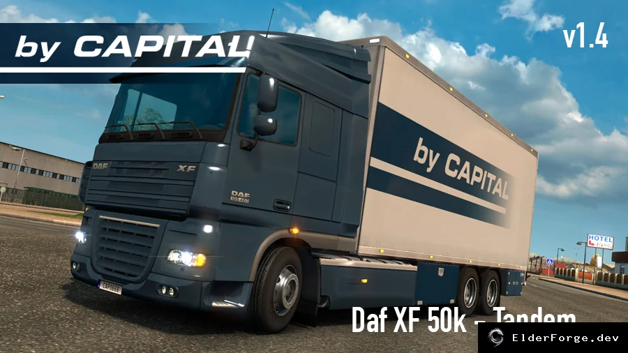 Обложка мода: Тандем‑шасси для DAF XF by 50k в ETS2 – версия 1.4