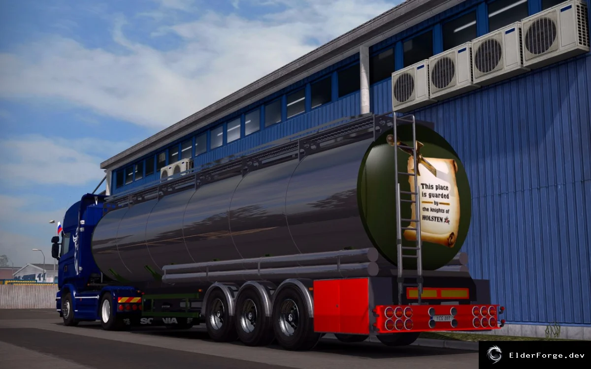 Обложка мода: Tanker Trailer для Euro Truck Simulator 2 – автономный прицеп, включён в трафик