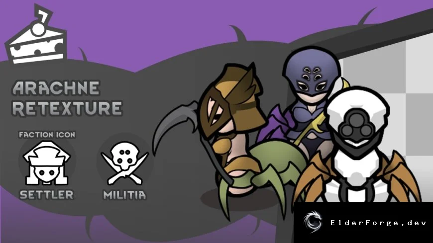 Taste of Vanilla‑ish Arachne Race – полная ретекстуризация для RimWorld