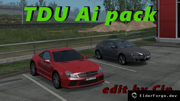 Обложка мода: TDU Traffic Pack – новые автомобили из Test Drive Unlimited 2 для Euro Truck Simulator 2
