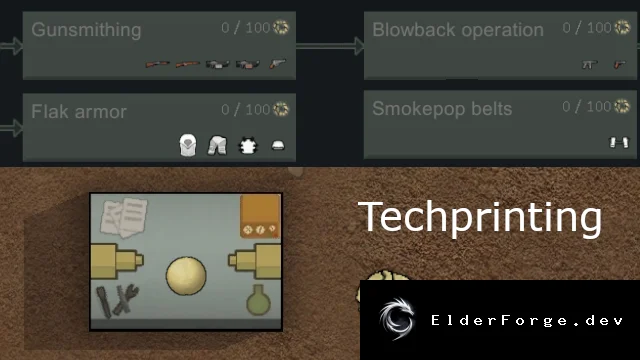 Techprinting – Технический принтер для разбора предметов в RimWorld