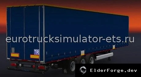 Обложка мода: Темно-синий прицеп TIR для Euro Truck Simulator 2