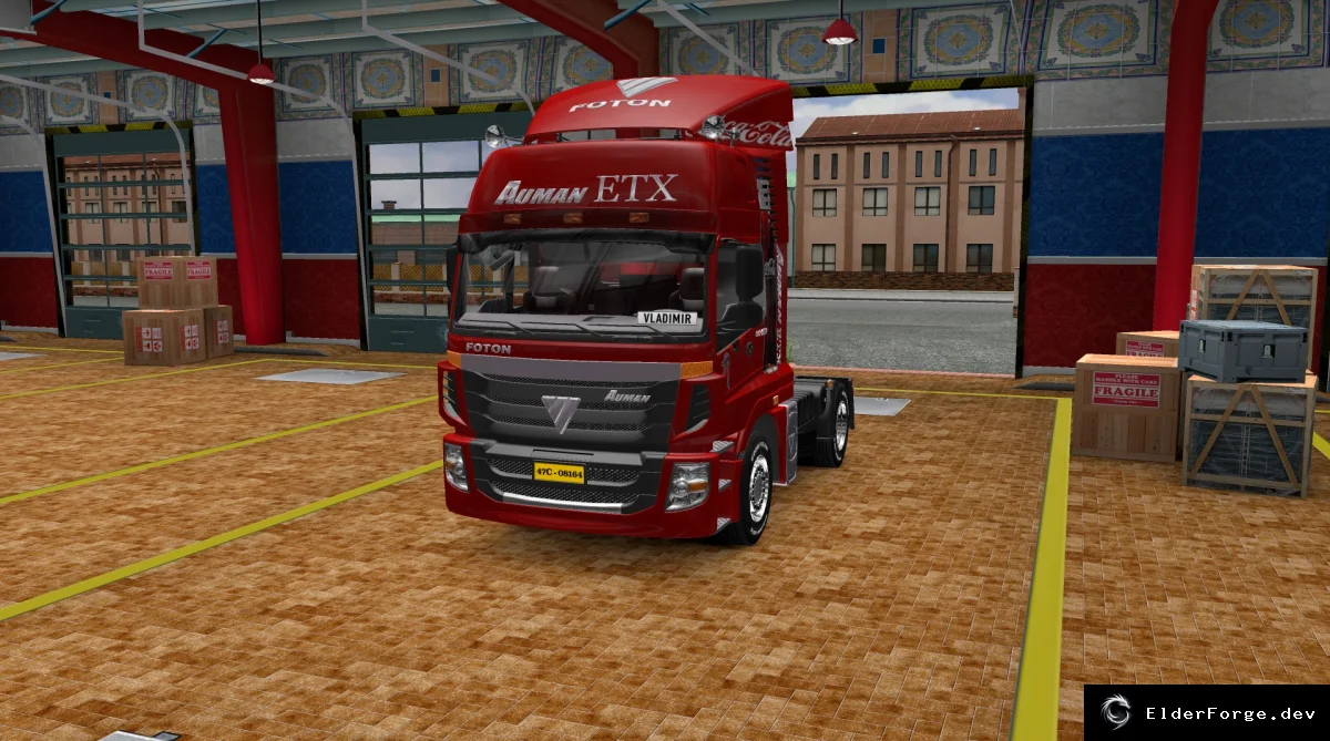 Обложка мода: Thaco Foton – новый грузовик для Euro Truck Simulator 2 (версии 1.16‑1.18)