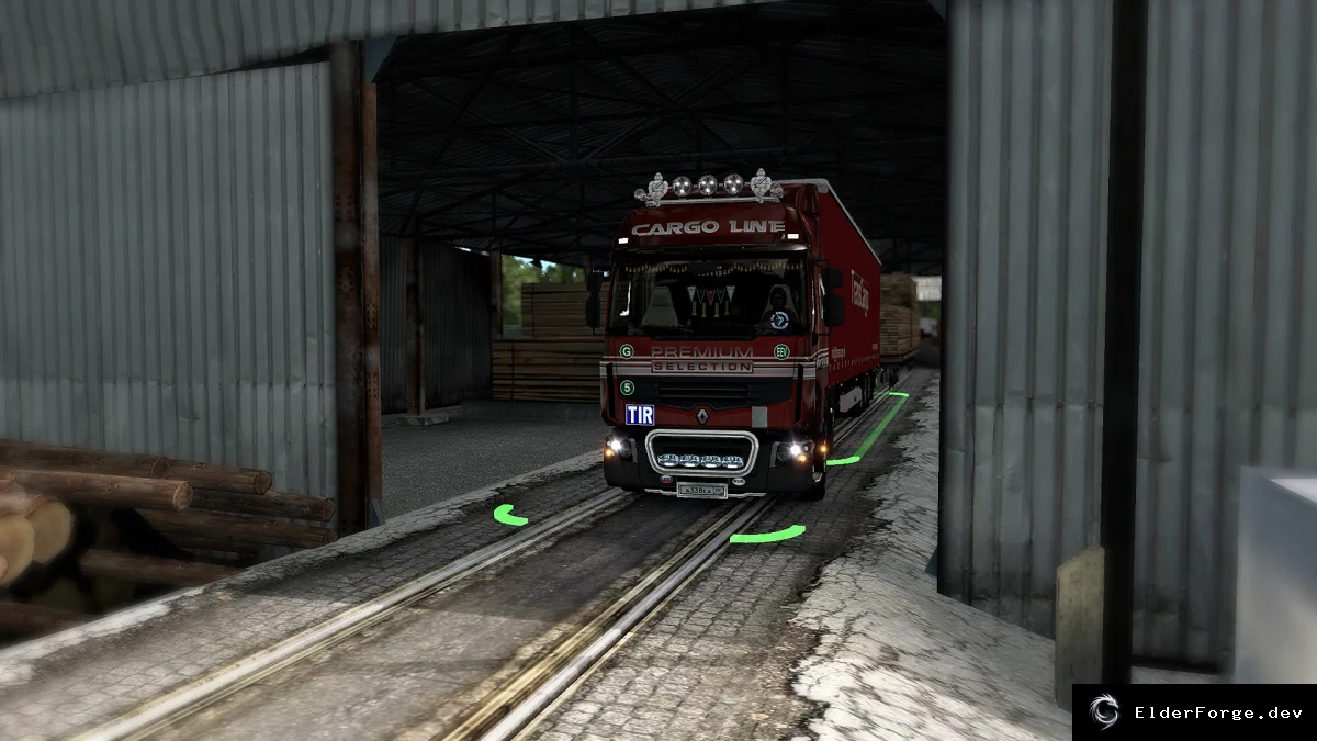 Обложка мода: The New Unloading Zone v1.3 – новые зоны разгрузки для ETS2