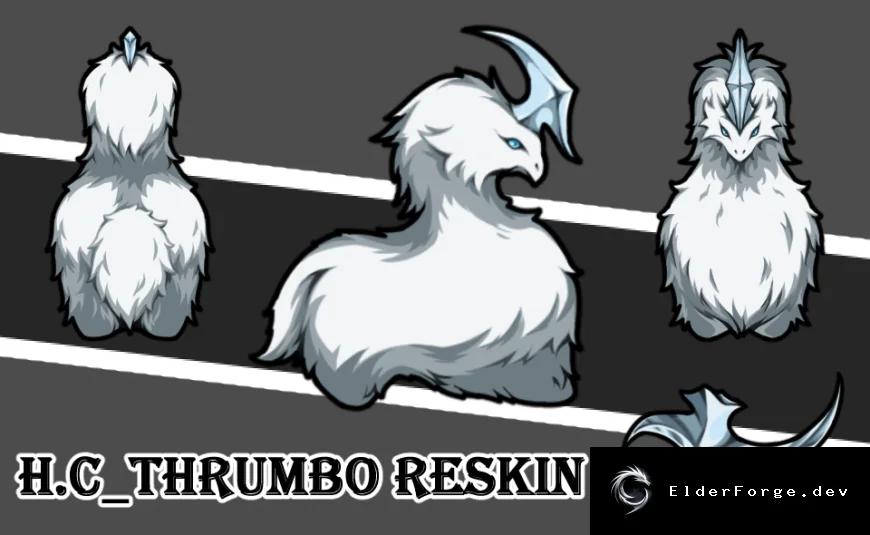 Thrumbo Reskin – новые текстуры для трумбо и его рогов в RimWorld