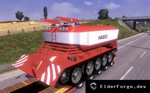 Обложка мода: Тяжелая техника на прицепах для Euro Truck Simulator 2 (v1.5)