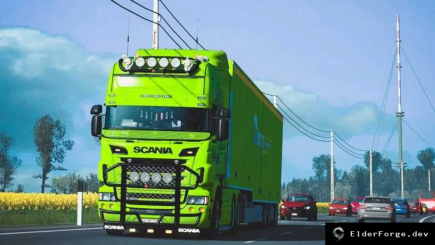 Обложка мода: Тюнинг и аксессуары для Scania RS/RJL в Euro Truck Simulator 2