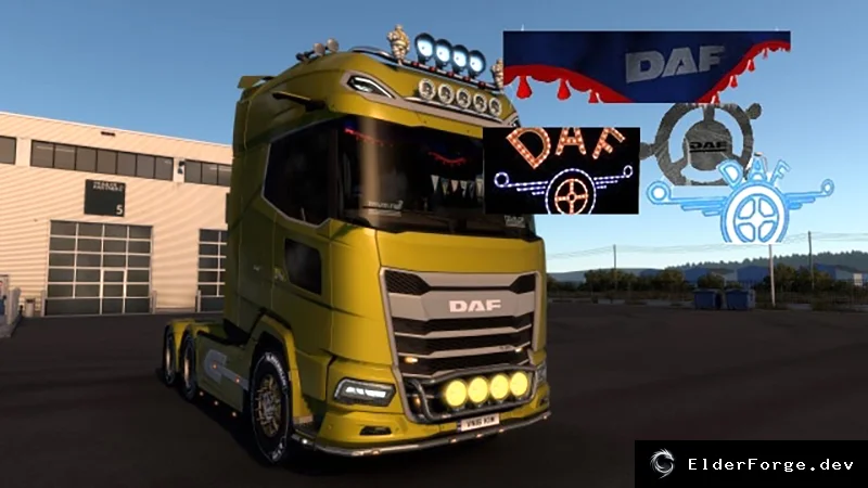 Обложка мода: Тюнинг‑пак для DAF XG/XG+/XD в Euro Truck Simulator 2 (ETS2)