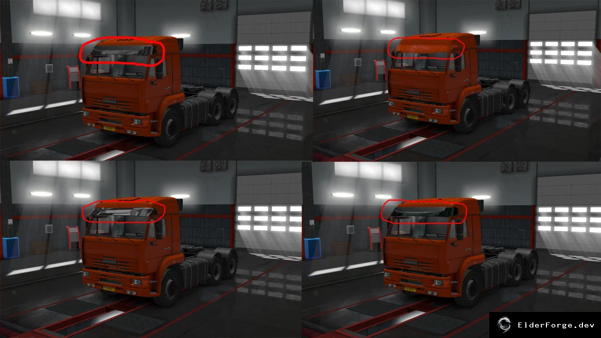 Обложка мода: Тюнинг‑пак для Камаза 54‑64‑65 в Euro Truck Simulator 2 – версия 2.1 (v1.31)