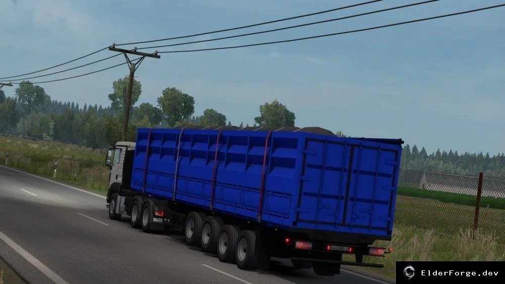 Обложка мода: TONAR 9385 – новые кузова и кабельный тюнинг для Euro Truck Simulator 2