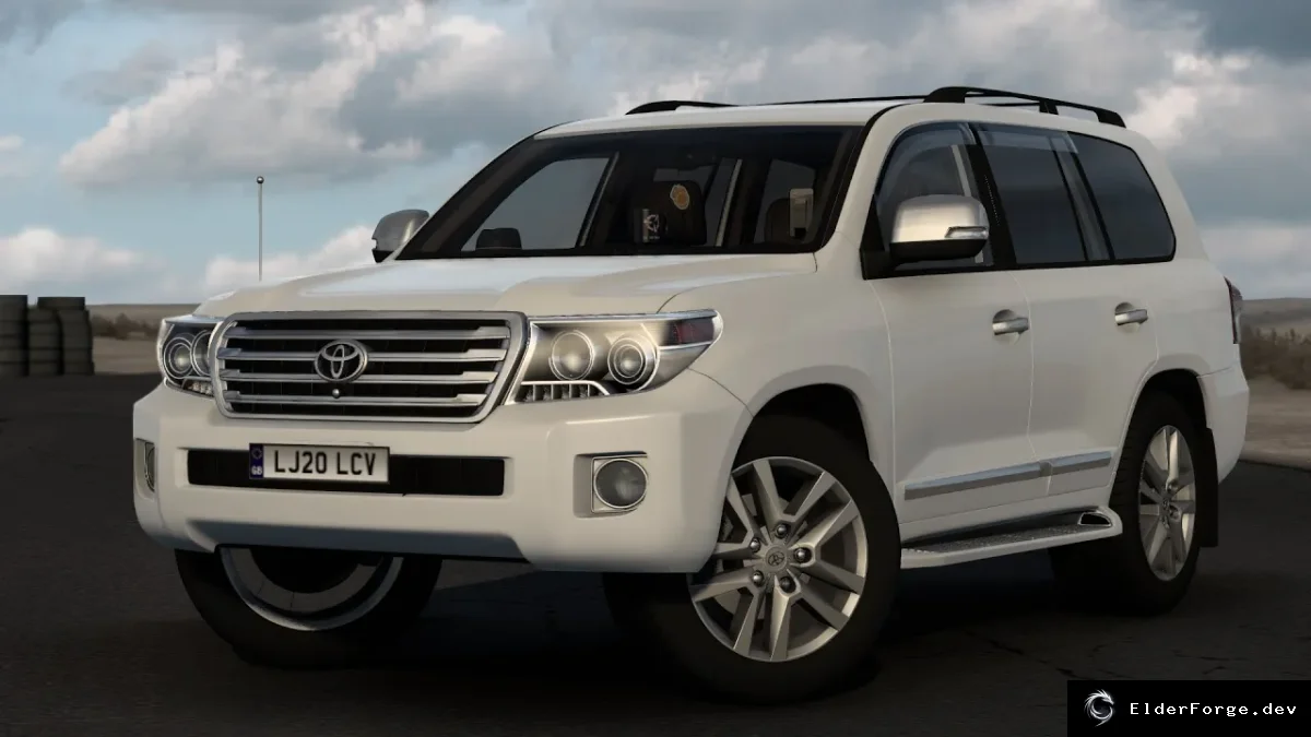 Обложка мода: Toyota Land Cruiser 200 для Euro Truck Simulator 2 – полные возможности и тюнинг
