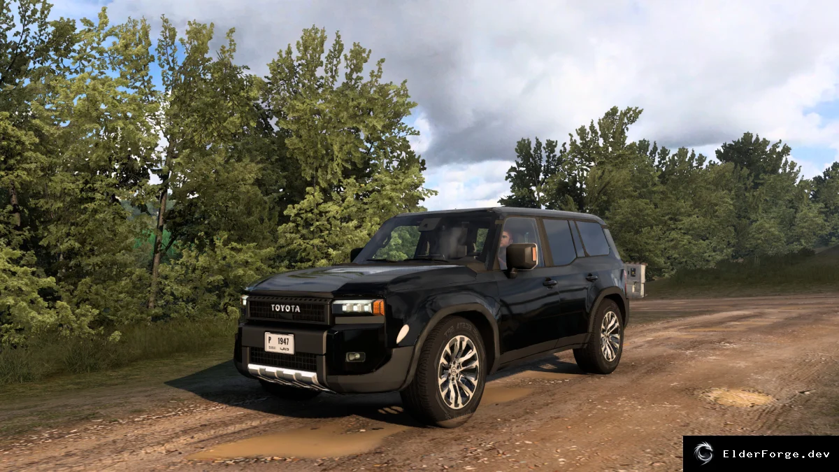 Обложка мода: Toyota Land Cruiser Prado 2024 для Euro Truck Simulator 2 – новый автопарк