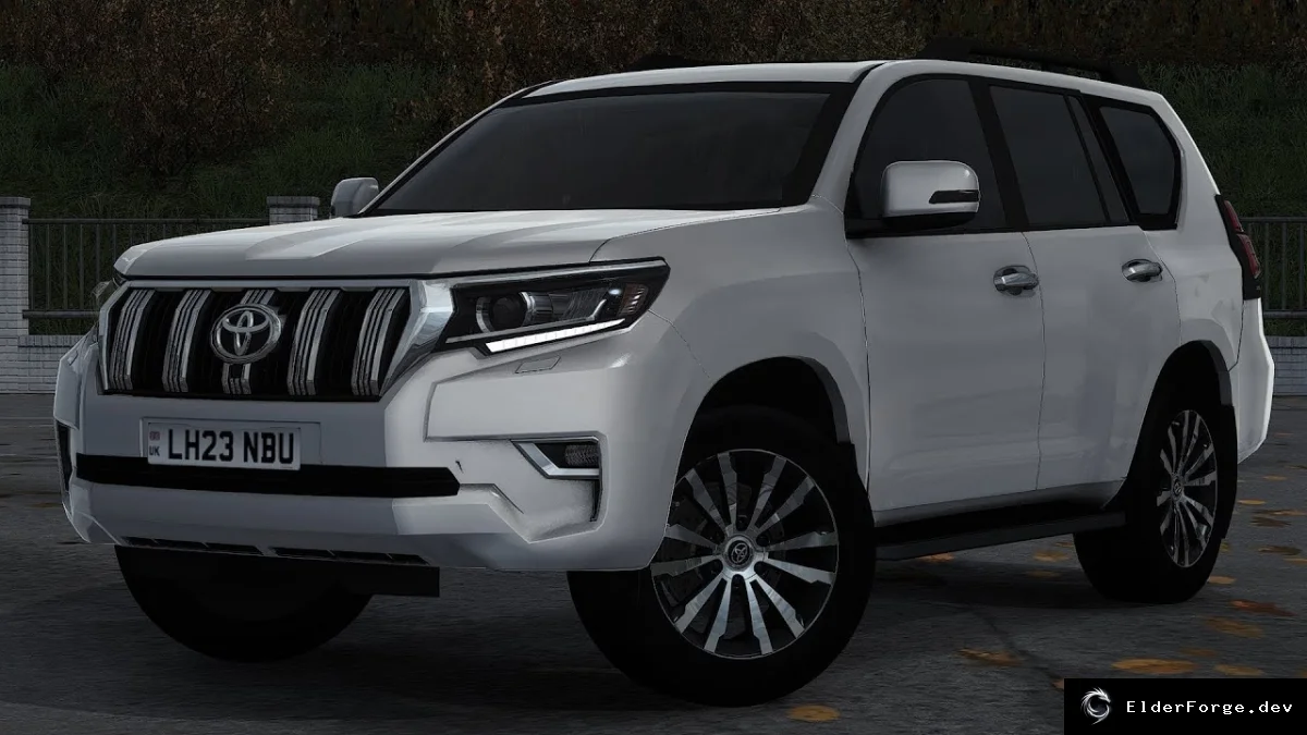 Обложка мода: Toyota Land Cruiser Prado J150 2020 для Euro Truck Simulator 2 – реалистичный внедорожник