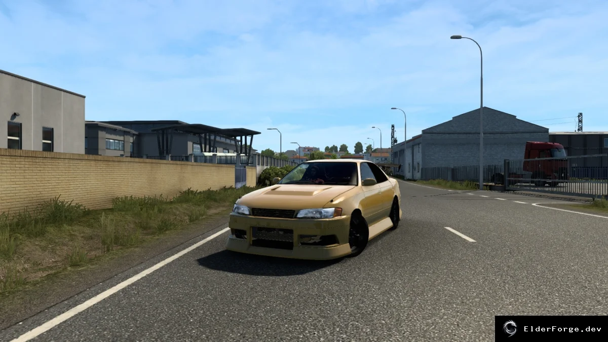 Обложка мода: Toyota Mark II – реалистичный седан для Euro Truck Simulator 2