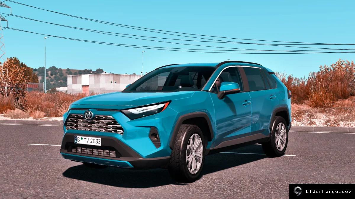 Обложка мода: Toyota RAV4 2025 для Euro Truck Simulator 2 – новый кроссовер с кастомным интерьером