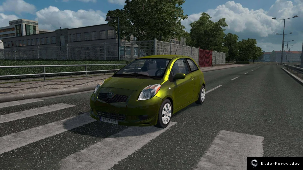 Обложка мода: Toyota Yaris S XP90 v2.0 – компактный хэтчбек для Euro Truck Simulator 2