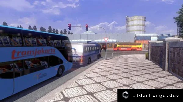 Обложка мода: Traffic Indo v2 – Пакет автобусов для Euro Truck Simulator 2