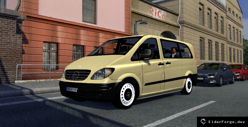Обложка мода: Траффик Mercedes Vito W639 Passenger для Euro Truck Simulator 2