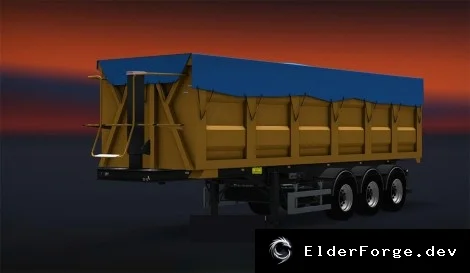 Обложка мода: Trailer Bodex – автономный прицеп с 3D лампами и анимацией для Euro Truck Simulator 2