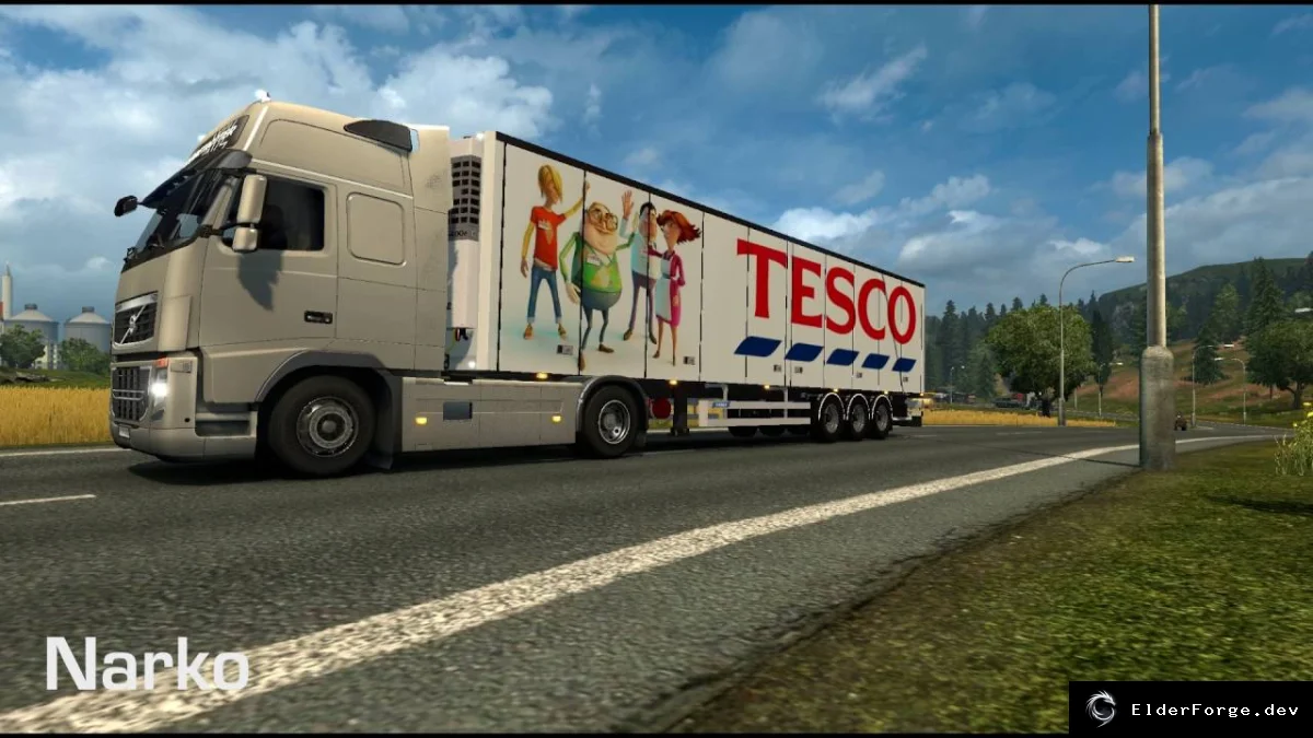 Обложка мода: Trailer Mod Pack v4.0 для Euro Truck Simulator 2 – 70 новых прицепов и скинов