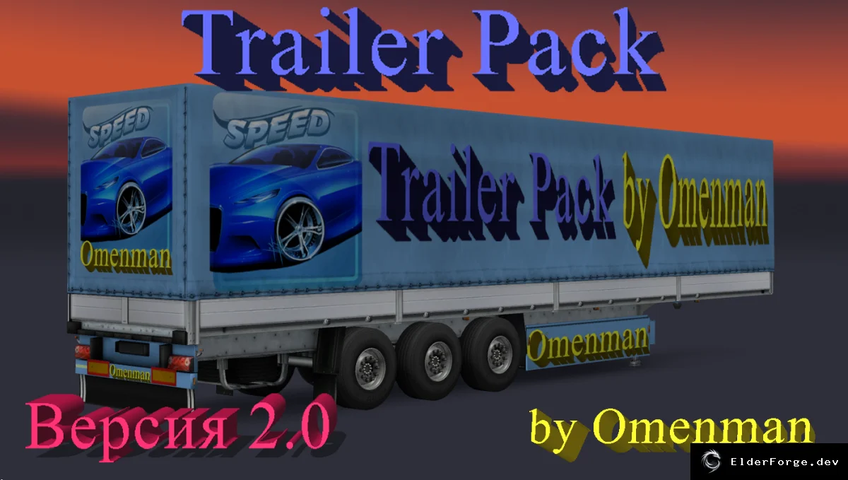 Обложка мода: Trailer Pack 2.0 для Euro Truck Simulator 2 – 210 прицепов и 55 грузов