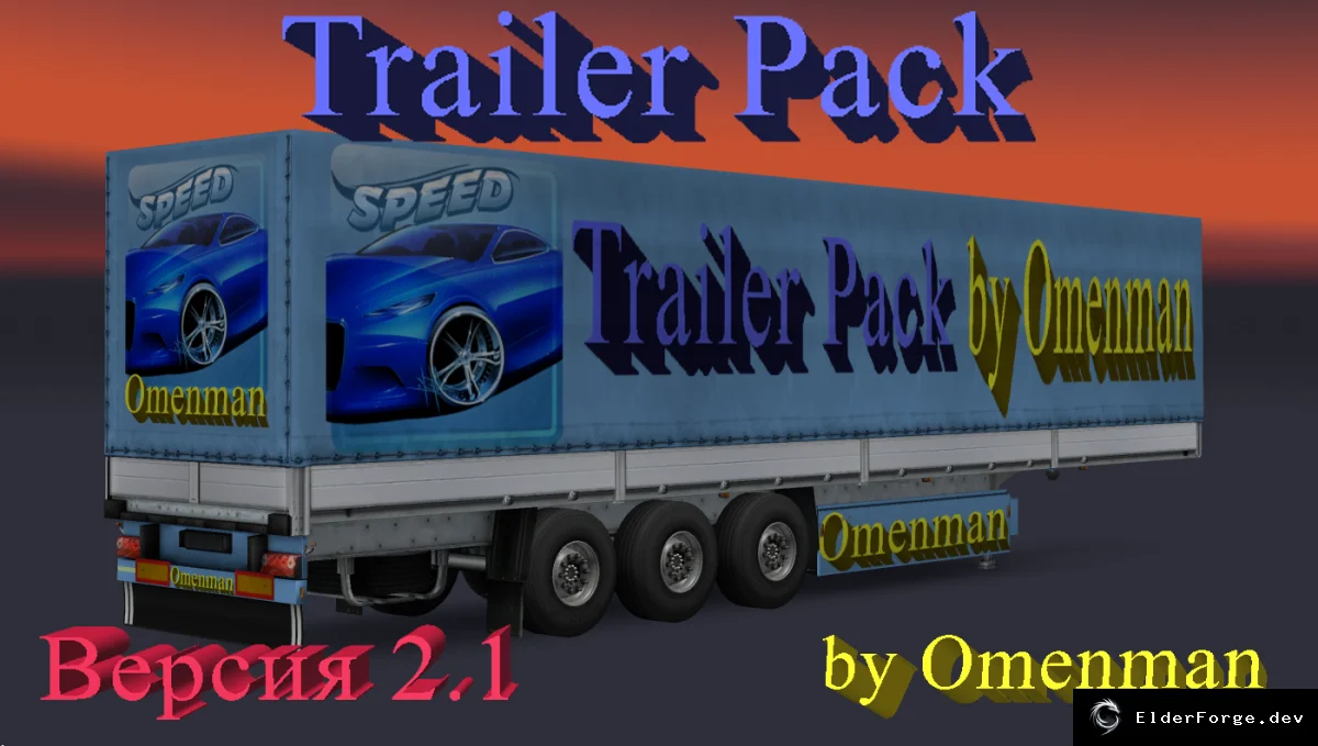 Обложка мода: Trailer Pack 2.1 для Euro Truck Simulator 2 – 222 прицепа и 55 грузов