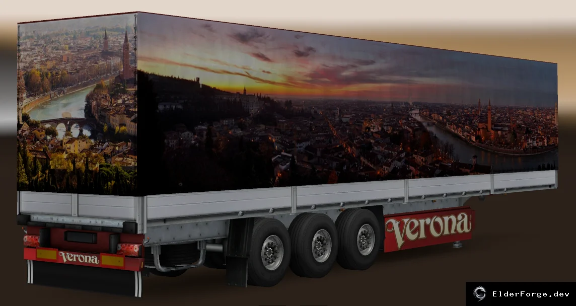 Обложка мода: Trailer Pack Cities of the World 2.1 – Прицепы с панорамами городов для Euro Truck Simulator 2