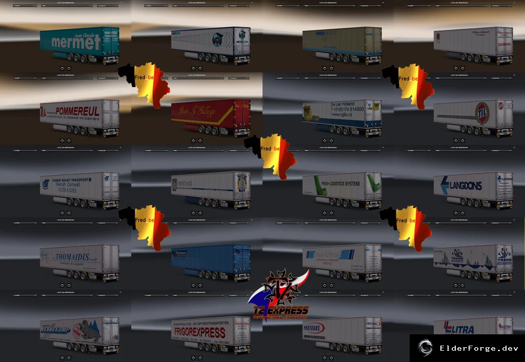 Обложка мода: Trailer Pack Coolliner v2.0 – 60 новых прицепов для Euro Truck Simulator 2