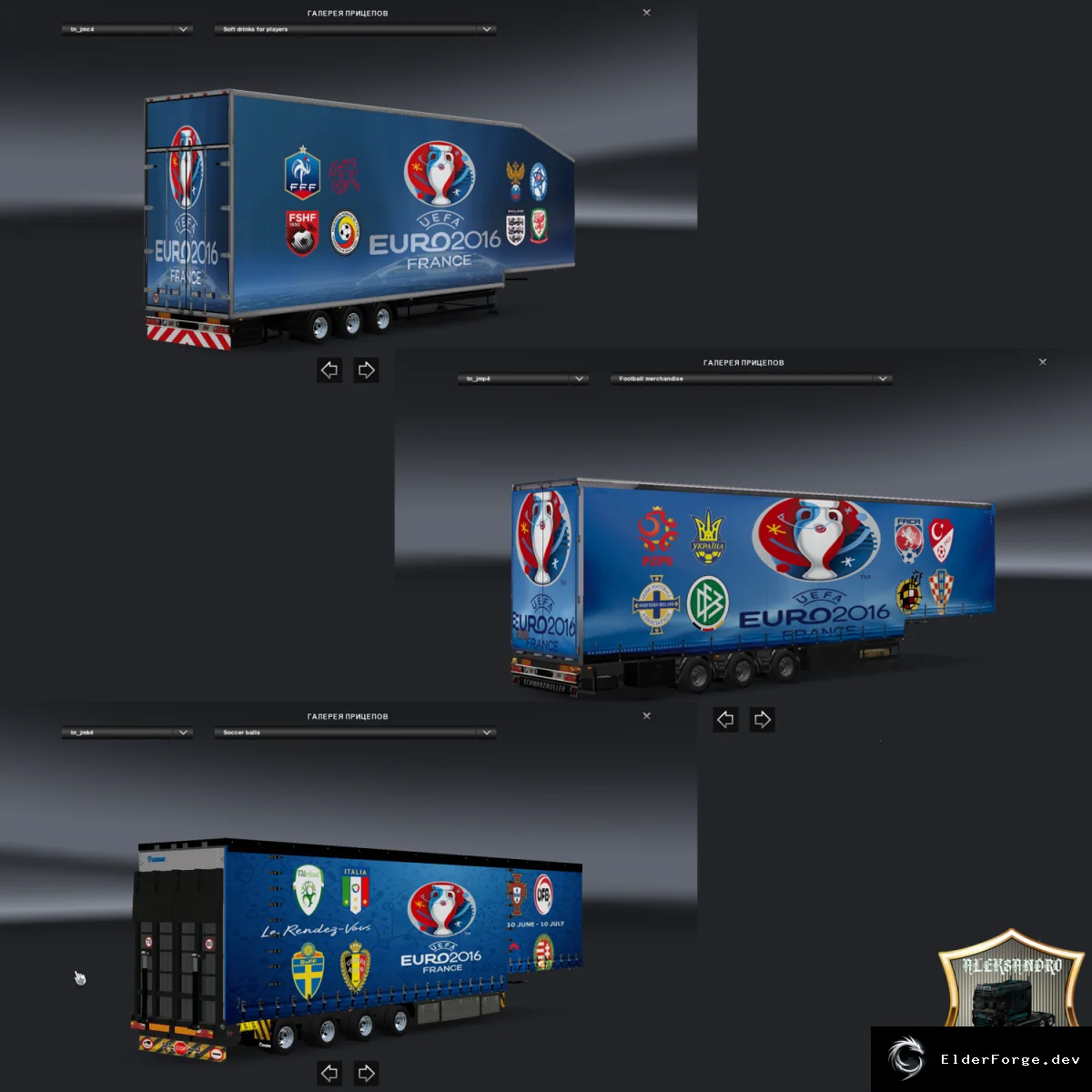 Обложка мода: Trailer Pack Euro‑2016 для ETS2 – Jumbo Coolliner, Profliner, Krone 4‑axle