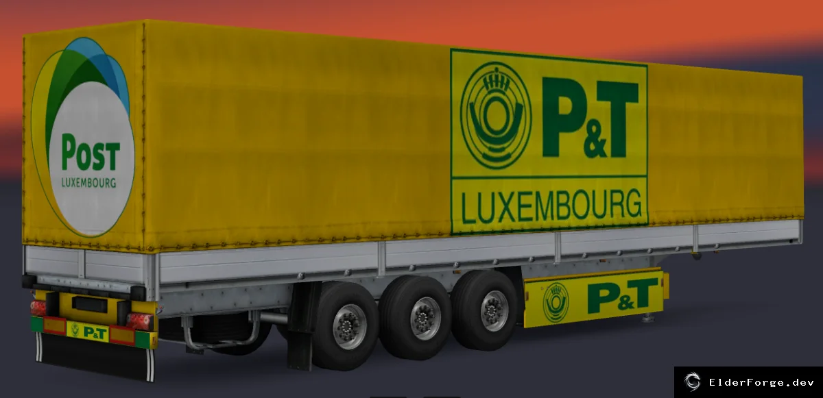 Обложка мода: Trailer Pack Post World 2.1 – новые почтовые прицепы для Euro Truck Simulator 2