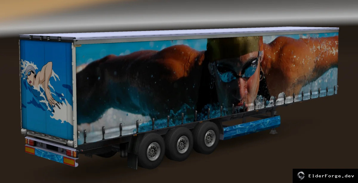 Обложка мода: Trailer Pack Sport Theme – 10 спортивных прицепов для Euro Truck Simulator 2