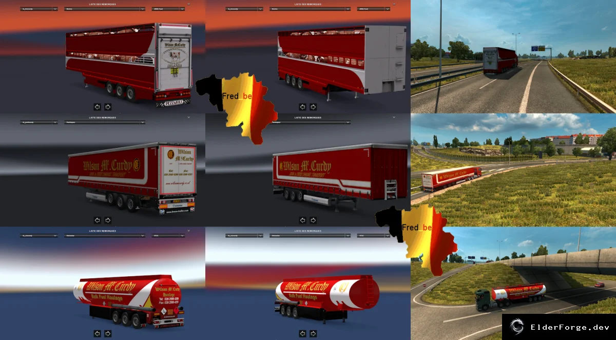 Обложка мода: Trailer Pack Wilson Mc.Curdy – новые прицепы для Euro Truck Simulator 2