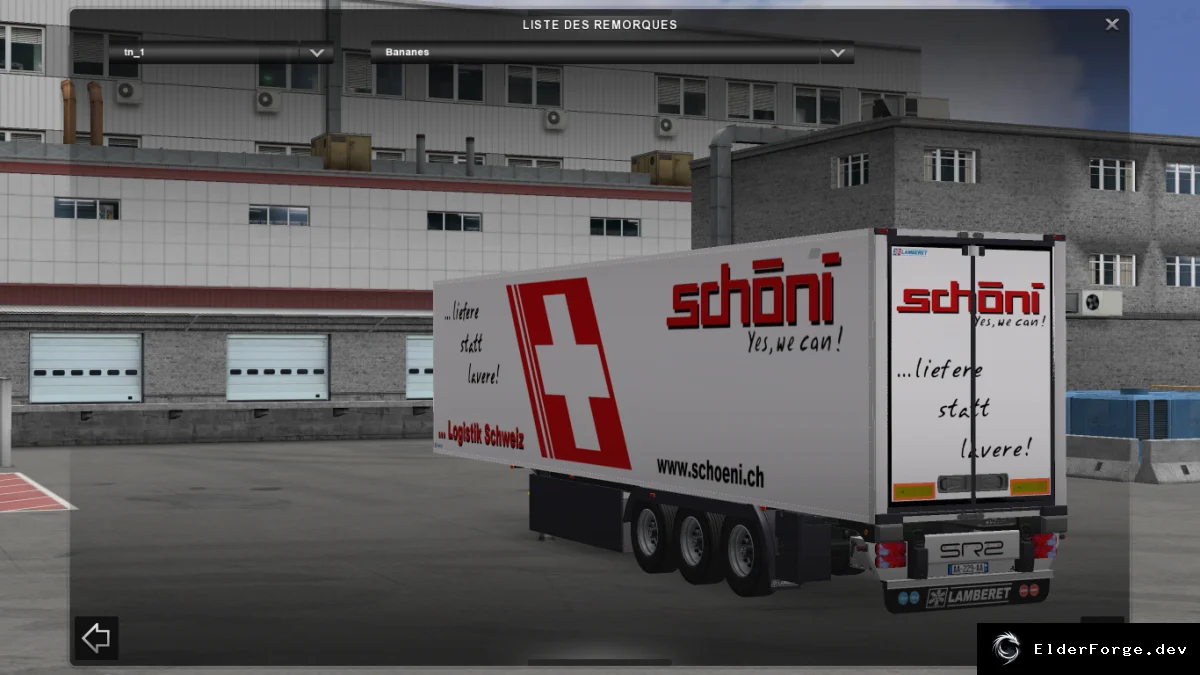 Обложка мода: Trailer Standalone Lamberet Schoeni – автономный прицеп для Euro Truck Simulator 2