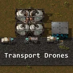 Обложка мода: Транспортные дроны – автоматическая логистика в Factorio